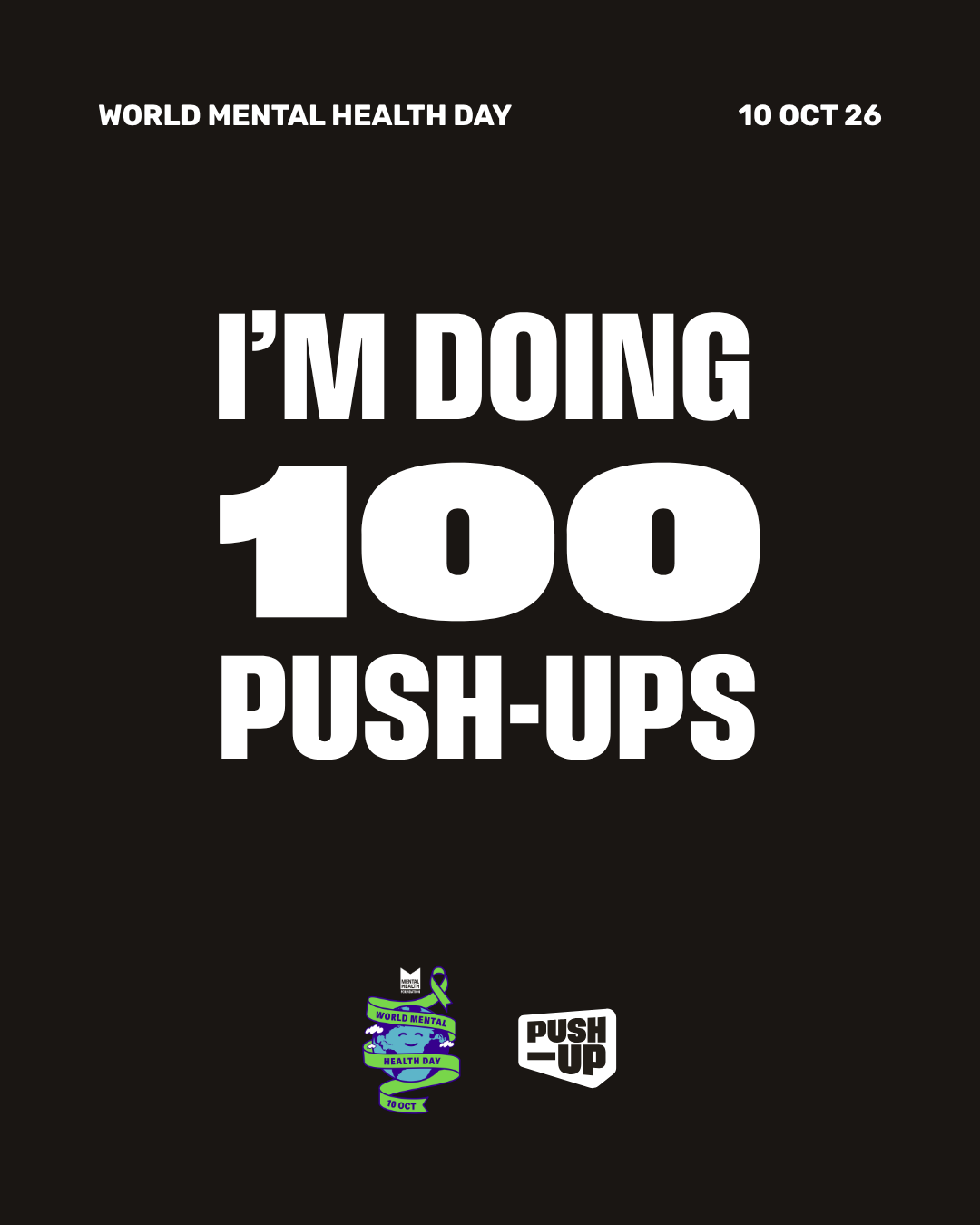 I'm doing 100 push-ups